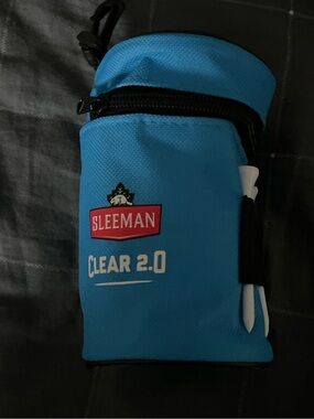 Sleeman Clear 2.0 Golf Beer Can Cooler Sleeve With Tees Blue
